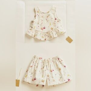 ZARA TIMELESZ FLORAL PRINT TODDLER MATCHING SET NWT SIZE 5T